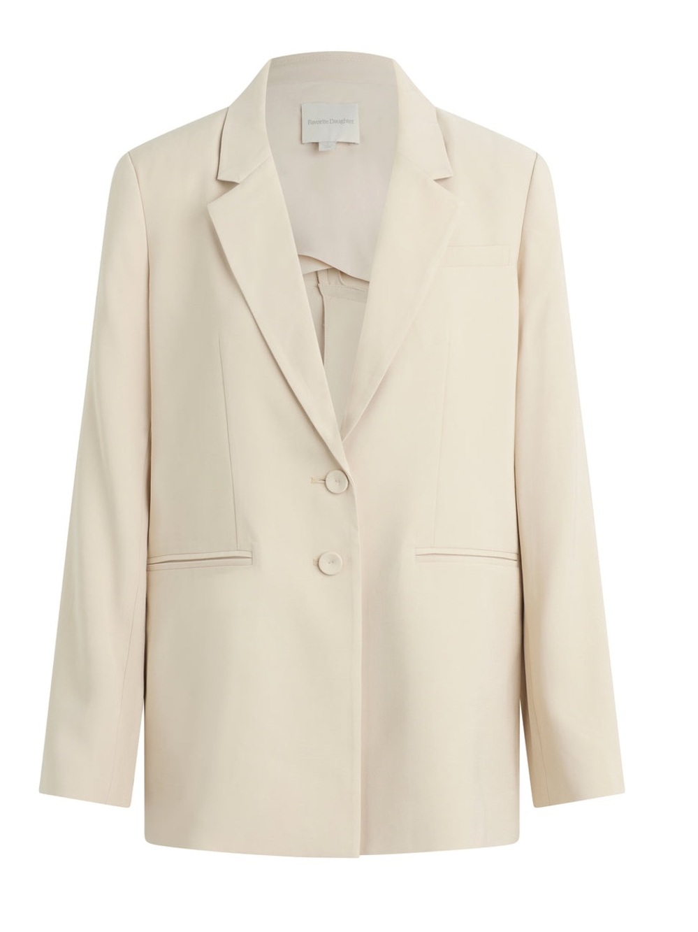Favorite Daughter The Alexis Split Back Blazer Jacket in French Oak - XS
